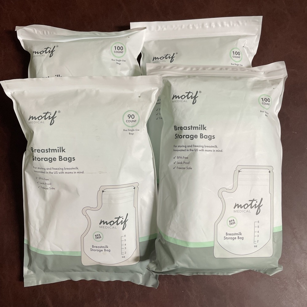 Lot If 4 Bags Motify Breast Milk Storage Bags 490 Bags - New!